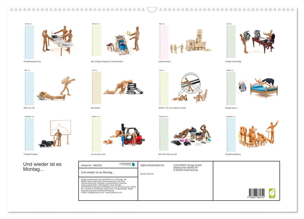 Und wieder ist es Montag... (CALVENDO Wandkalender 2026)