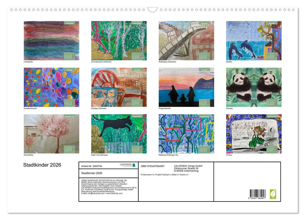 Stadtkinder 2026 (CALVENDO Wandkalender 2026)