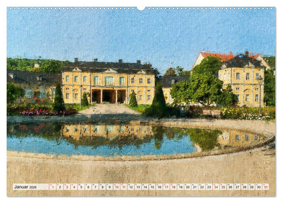 Gera gesehen mit Pinsel und Öl (CALVENDO Premium Wandkalender 2026)