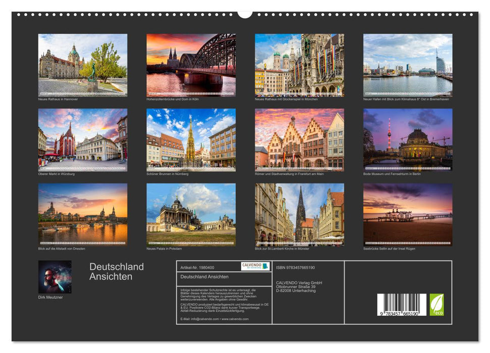 Deutschland Ansichten (CALVENDO Premium Wandkalender 2026)