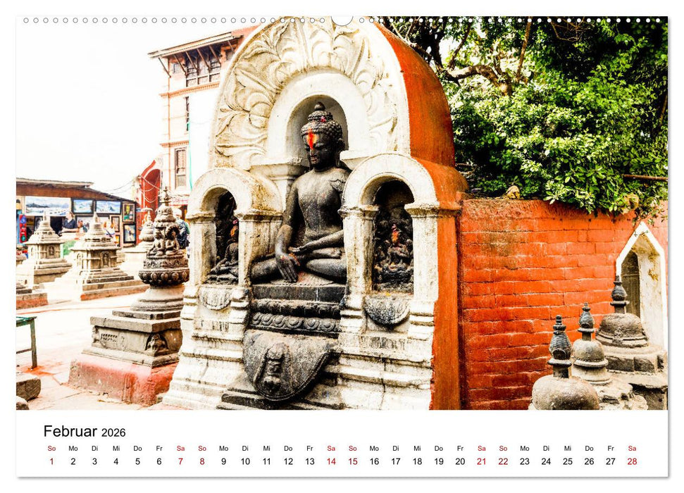 Impressionen aus Kathmandu (CALVENDO Premium Wandkalender 2026)