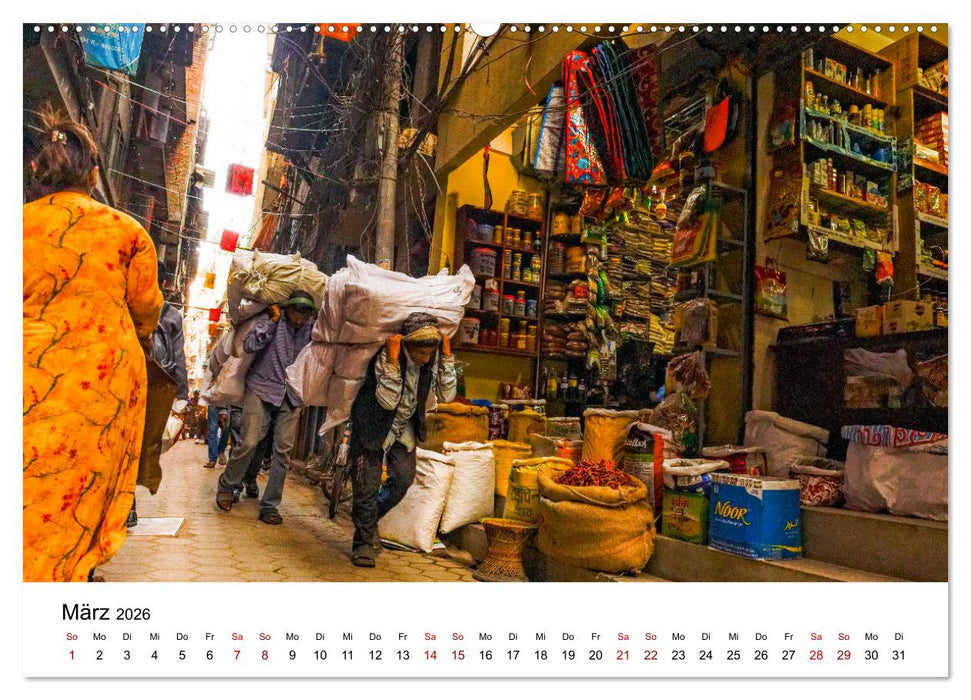 Impressionen aus Kathmandu (CALVENDO Premium Wandkalender 2026)