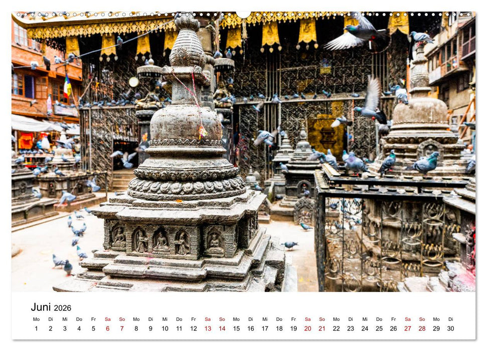 Impressionen aus Kathmandu (CALVENDO Premium Wandkalender 2026)