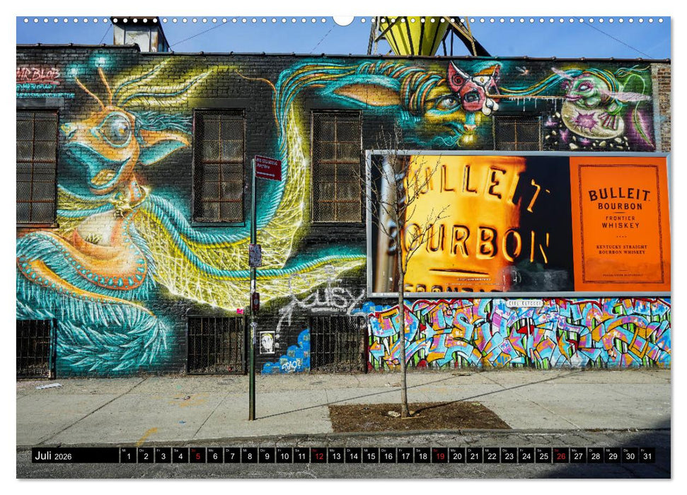 Bushwick Street Art (CALVENDO Premium Wandkalender 2026)