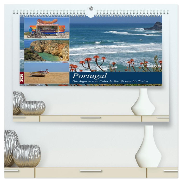 Portugal - Die Algarve vom Cabo de Sao Vicente bis Tavira (CALVENDO Premium Wandkalender 2026)