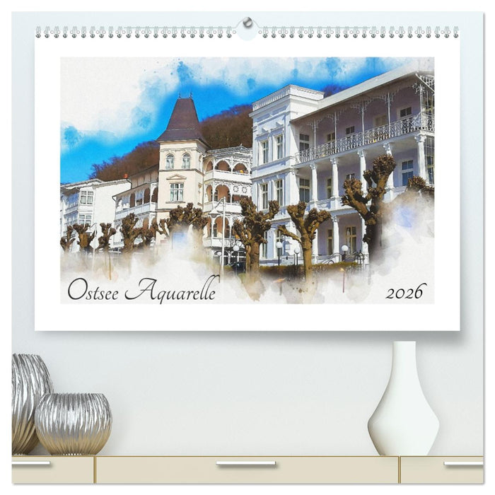 Ostsee Aquarelle (CALVENDO Premium Wandkalender 2026)