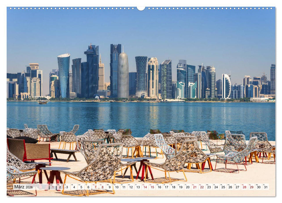 Doha - Hauptstadt von Katar (CALVENDO Premium Wandkalender 2026)