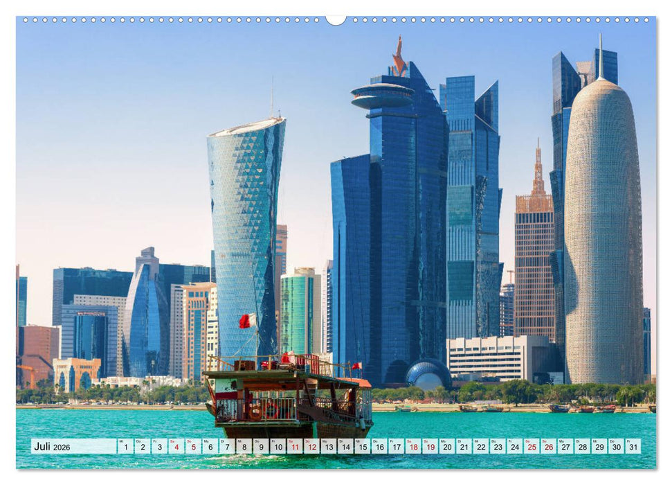 Doha - Hauptstadt von Katar (CALVENDO Premium Wandkalender 2026)