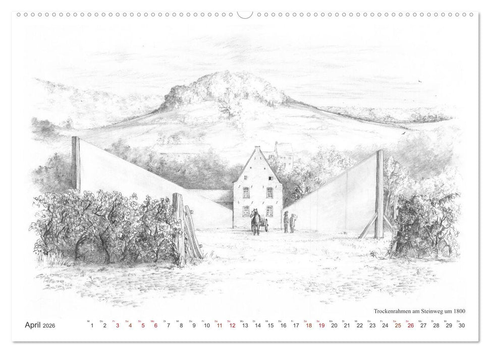 ZeitZeichnen - Stolberg vor unserer Zeit (CALVENDO Wandkalender 2026)