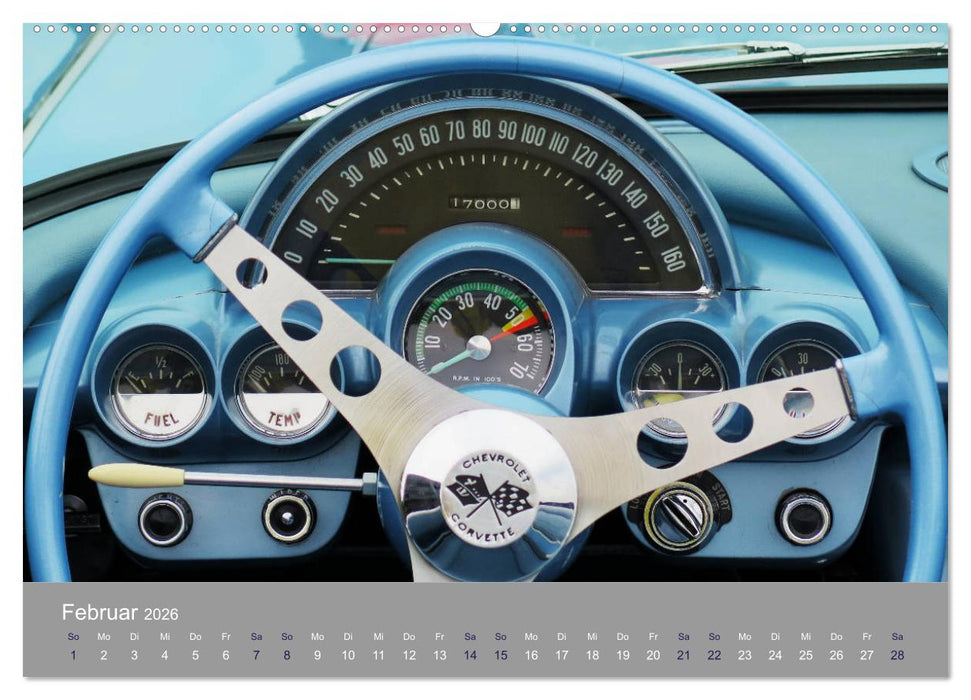 US-Strassenkreuzer (CALVENDO Premium Wandkalender 2026)