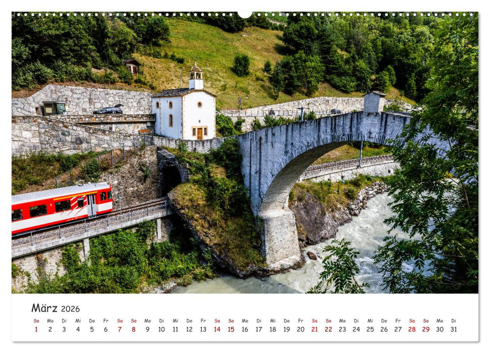 Der Kanton Wallis - einfach liebenswert (CALVENDO Wandkalender 2026)