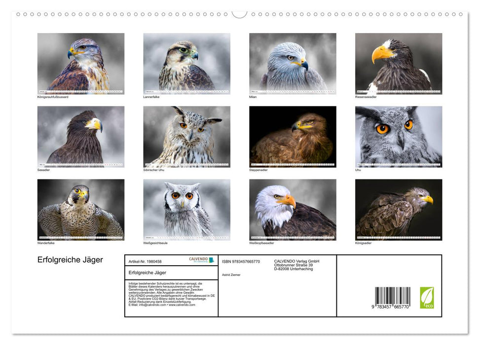 Erfolgreiche Jäger (CALVENDO Premium Wandkalender 2026)