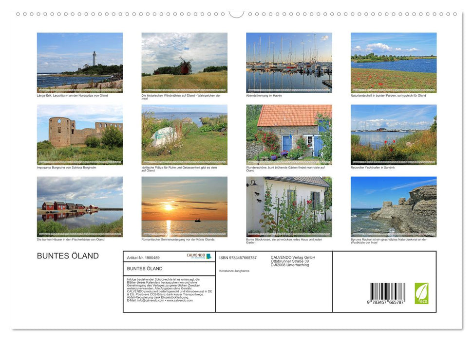BUNTES ÖLAND (CALVENDO Premium Wandkalender 2026)