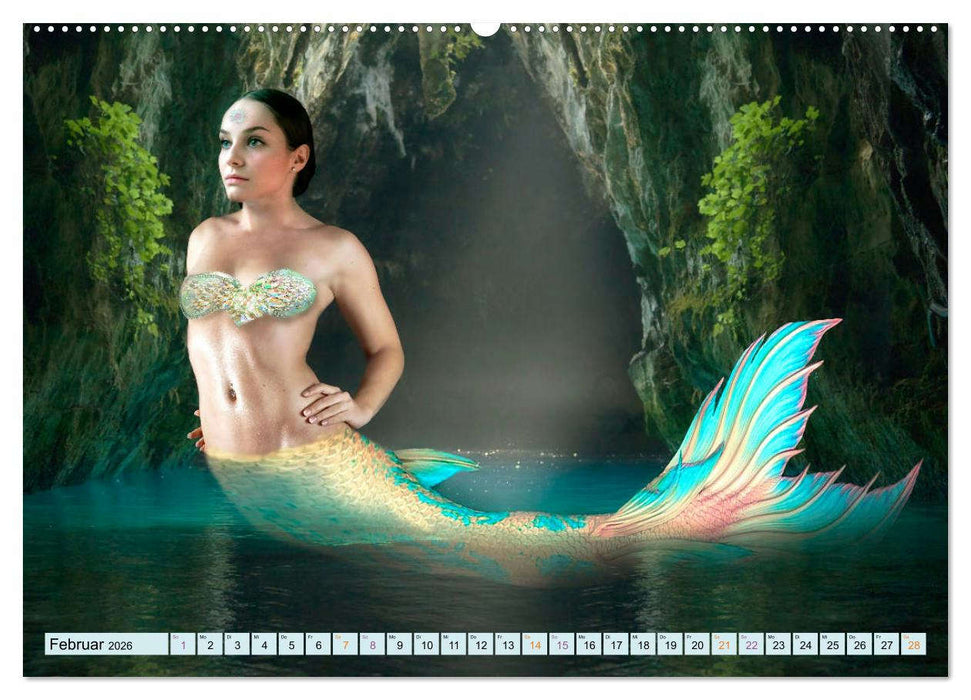 Meerjungfrauen - Fantasieschönheiten (CALVENDO Premium Wandkalender 2026)