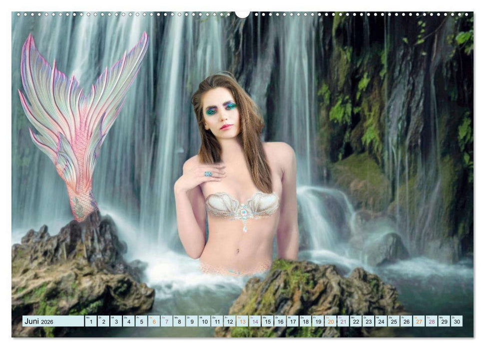 Meerjungfrauen - Fantasieschönheiten (CALVENDO Premium Wandkalender 2026)