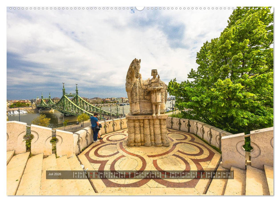 Budapest - Die Stadt an der Donau (CALVENDO Premium Wandkalender 2026)
