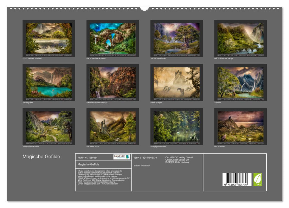 Magische Gefilde (CALVENDO Premium Wandkalender 2026)