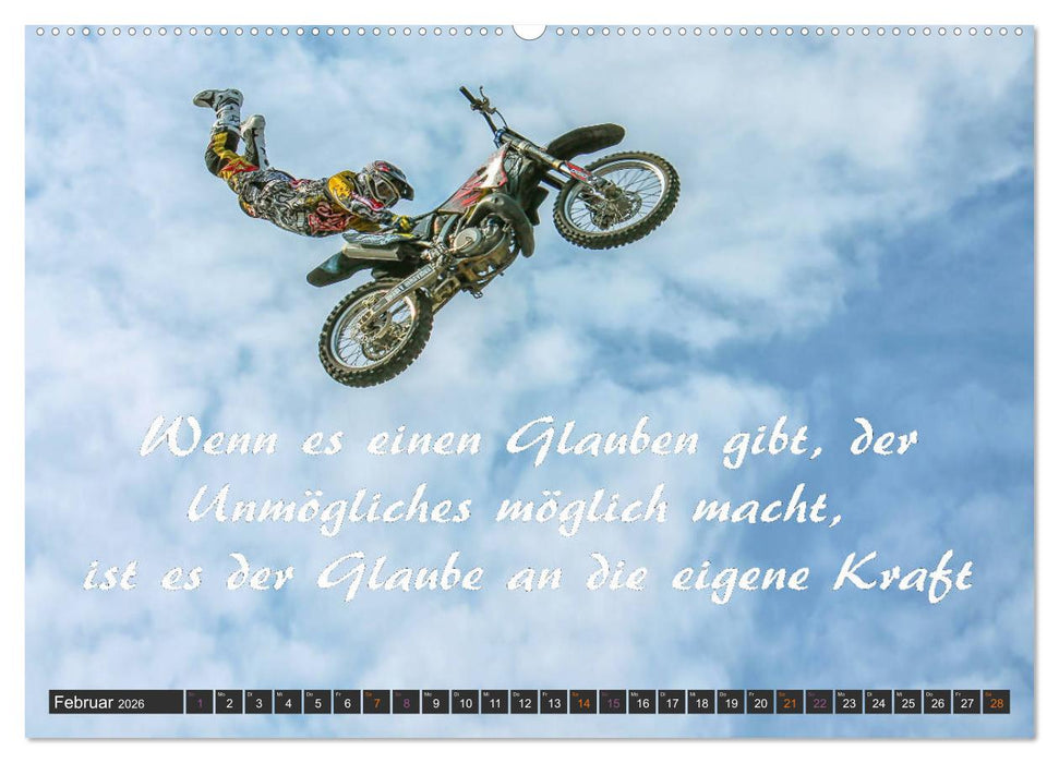 Sport Spruchkalender (CALVENDO Premium Wandkalender 2026)