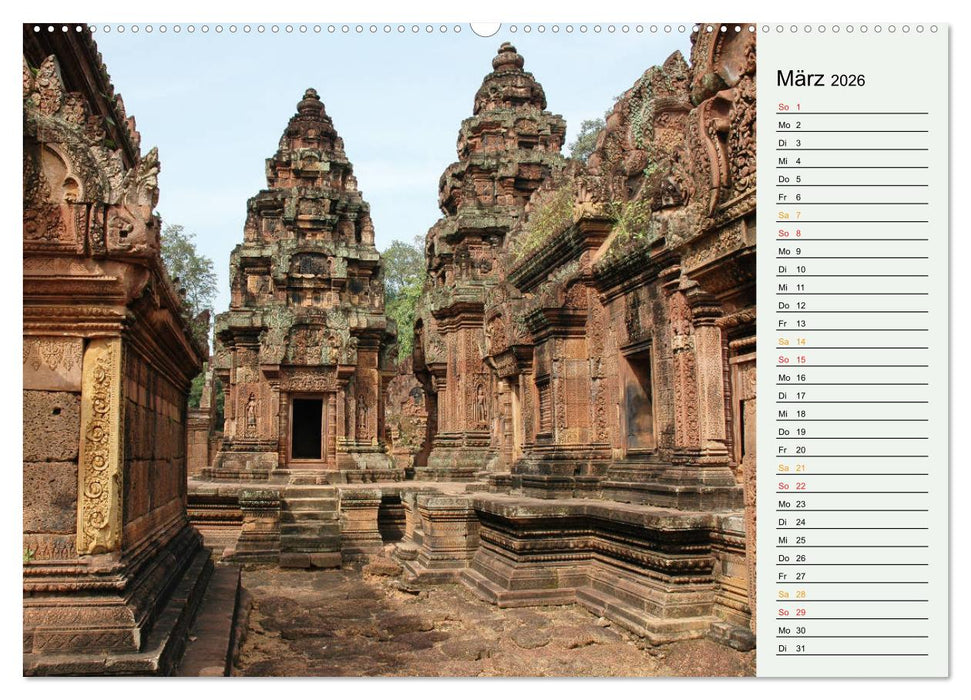 Asien - Thailand und Kambodscha (CALVENDO Premium Wandkalender 2026)