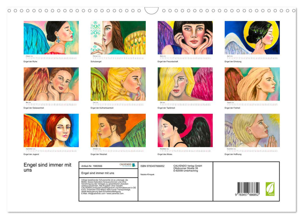 Engel sind immer mit uns (CALVENDO Wandkalender 2026)