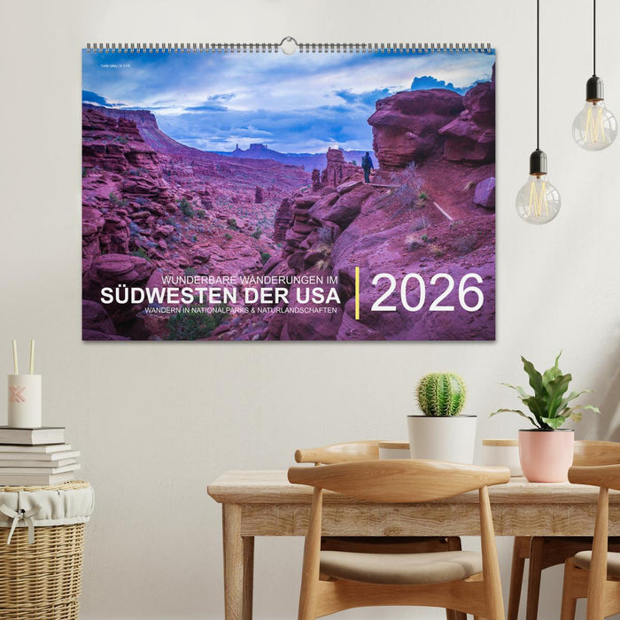 Wunderbare Wanderungen im Südwesten der USA (CALVENDO Wandkalender 2026)