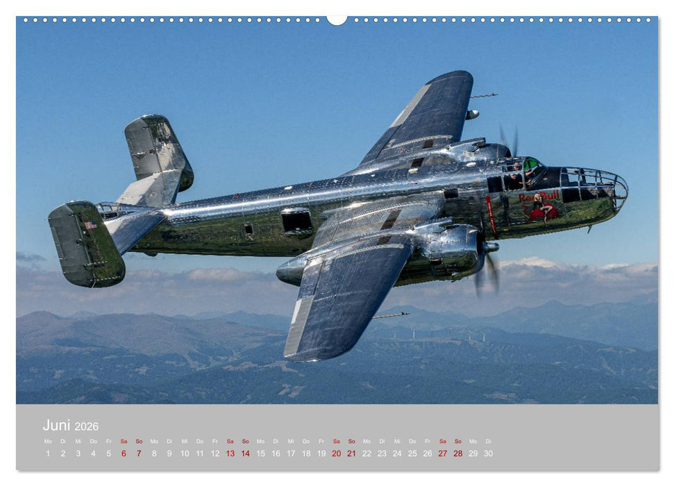 Fliegende Legenden - Warbirds (CALVENDO Premium Wandkalender 2026)