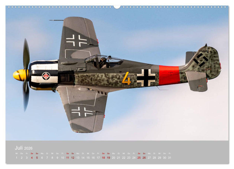 Fliegende Legenden - Warbirds (CALVENDO Premium Wandkalender 2026)