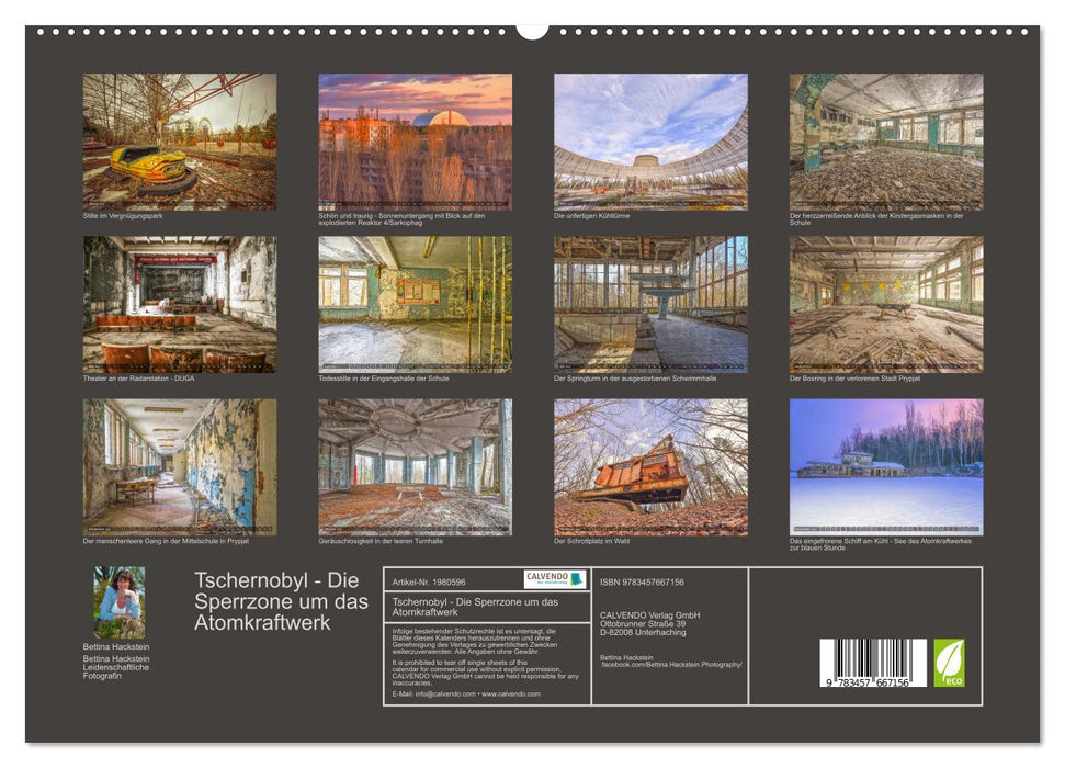 Tschernobyl - Die Sperrzone um das Atomkraftwerk (CALVENDO Premium Wandkalender 2026)