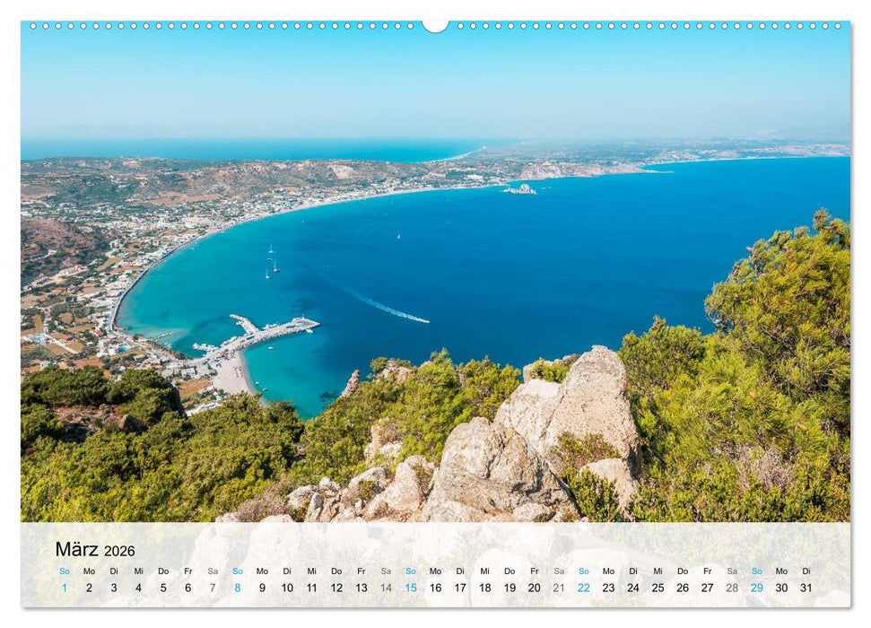 Insel Kos - Badeparadies der Südägäis (CALVENDO Wandkalender 2026)