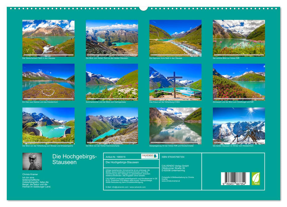 Die Hochgebirgs-Stauseen (CALVENDO Premium Wandkalender 2026)
