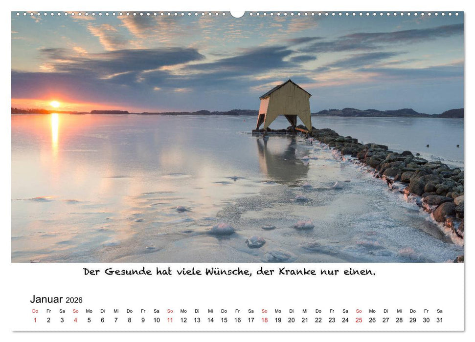 Meditation Wasser (CALVENDO Premium Wandkalender 2026)