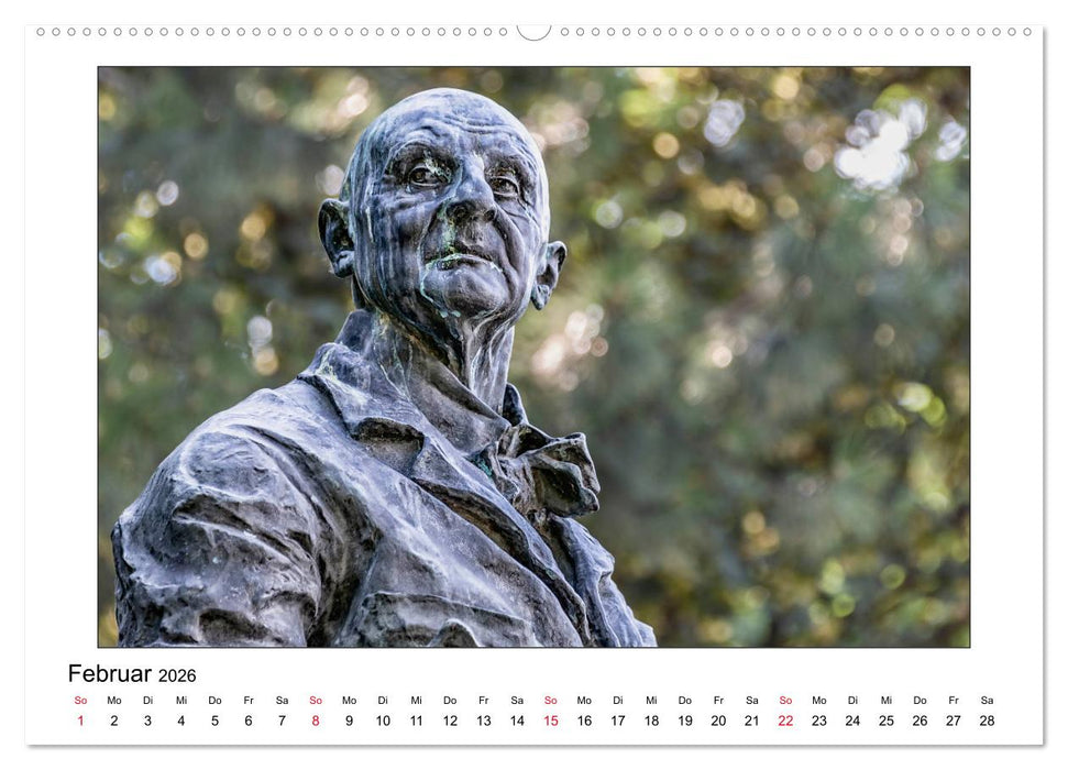 Komponisten-Denkmäler in Wien (CALVENDO Premium Wandkalender 2026)