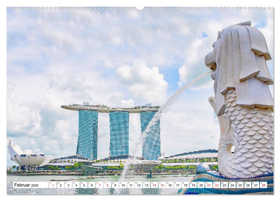 Singapur - faszinierende Stadt (CALVENDO Premium Wandkalender 2026)