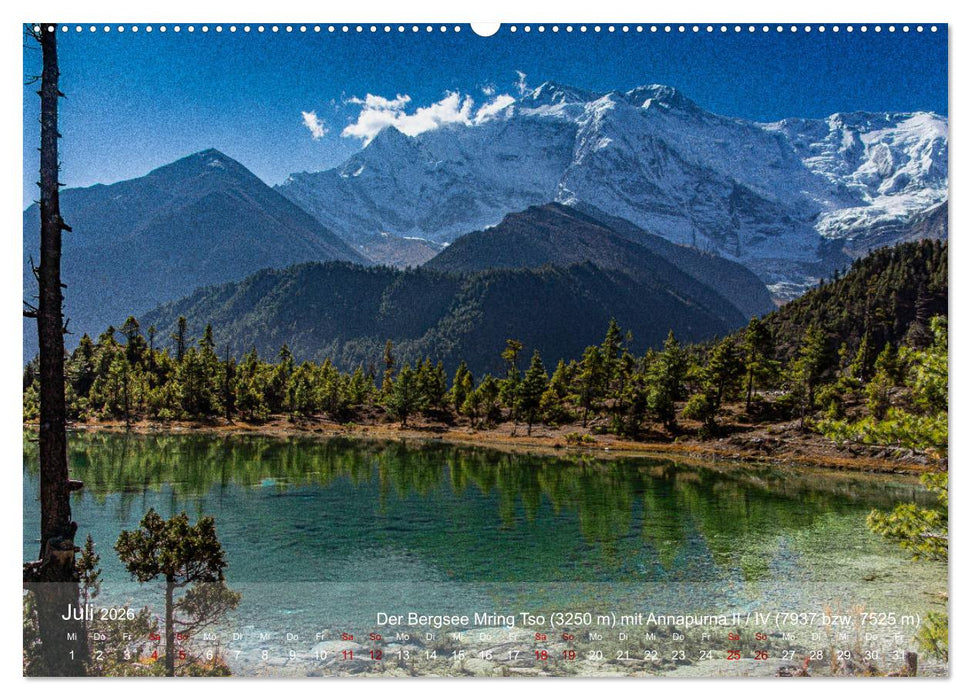 NEPAL - rund um die Annapurna (CALVENDO Premium Wandkalender 2026)
