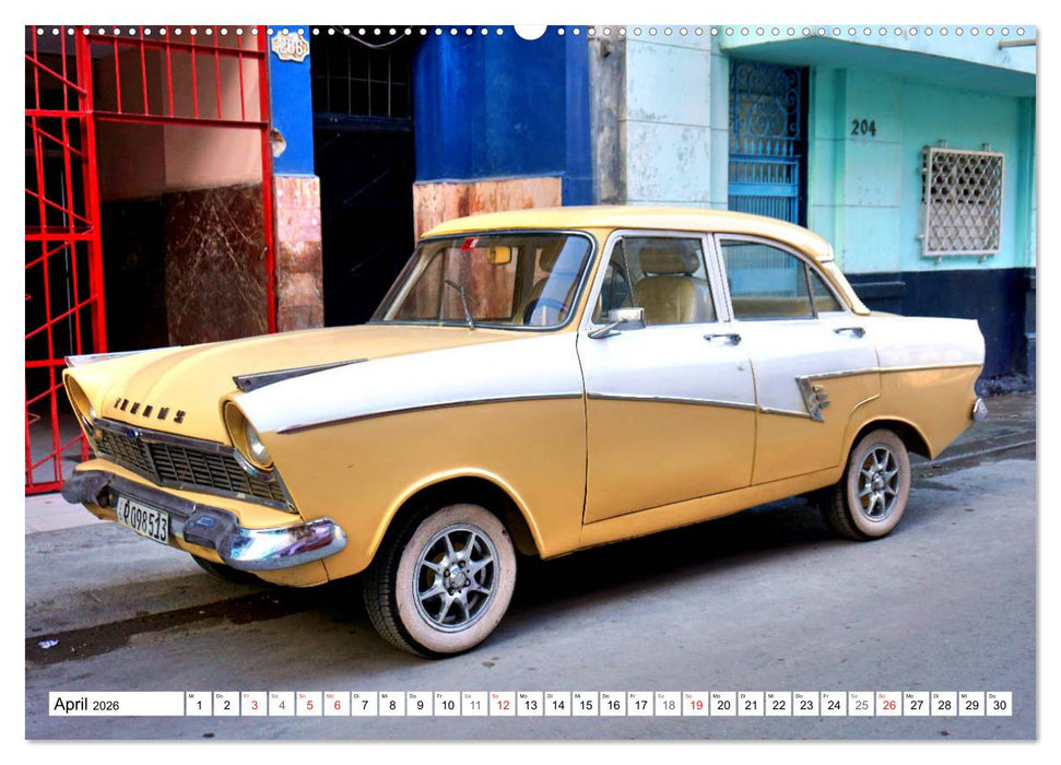 Ford Taunus P2 - 17M - Ein Klassiker aus Köln in Kuba (CALVENDO Premium Wandkalender 2026)