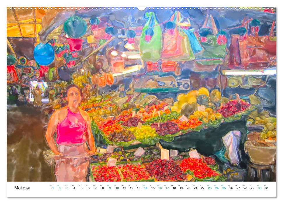 Porto - Ansichten in Aquarell (CALVENDO Premium Wandkalender 2026)