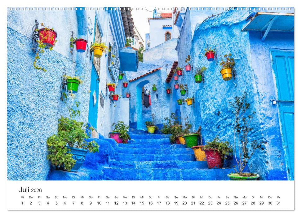 Das farbenfrohe Marokko (CALVENDO Premium Wandkalender 2026)