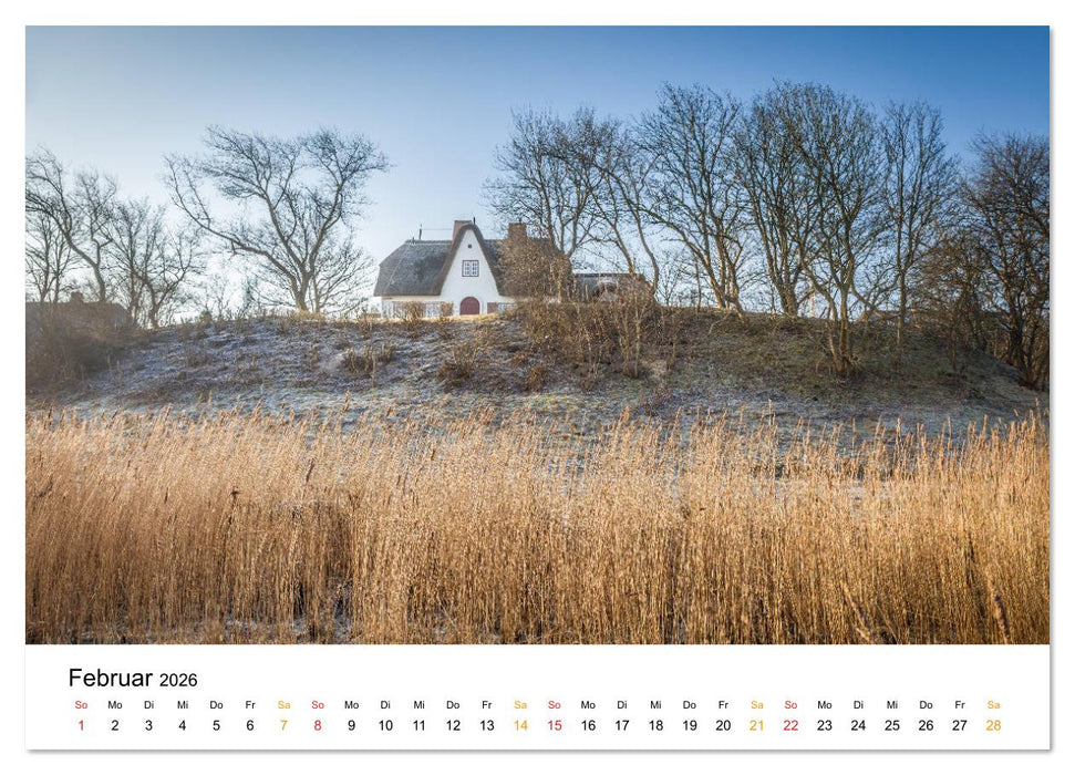 Sylter Friesenhäuser (CALVENDO Premium Wandkalender 2026)