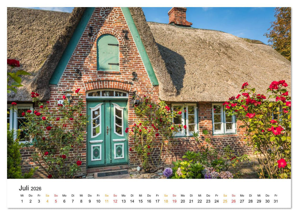 Sylter Friesenhäuser (CALVENDO Premium Wandkalender 2026)