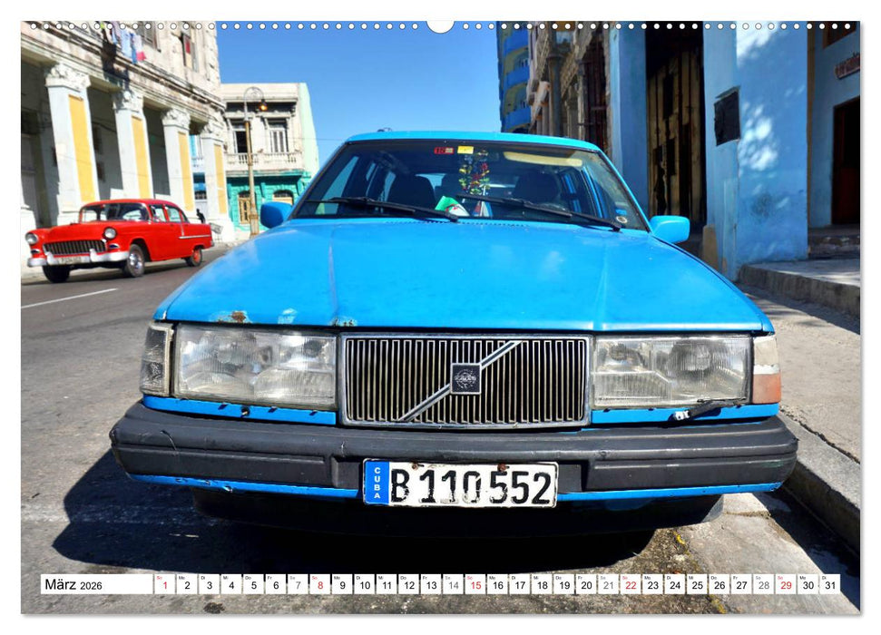 Alte Schweden - Schwedische Oldtimer in Kuba (CALVENDO Premium Wandkalender 2026)
