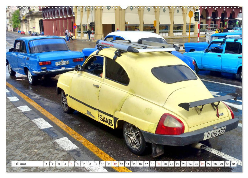 Alte Schweden - Schwedische Oldtimer in Kuba (CALVENDO Premium Wandkalender 2026)