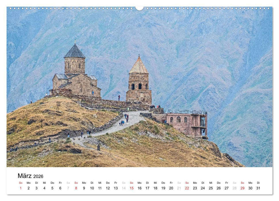 Eine Reise durch Georgien (CALVENDO Premium Wandkalender 2026)