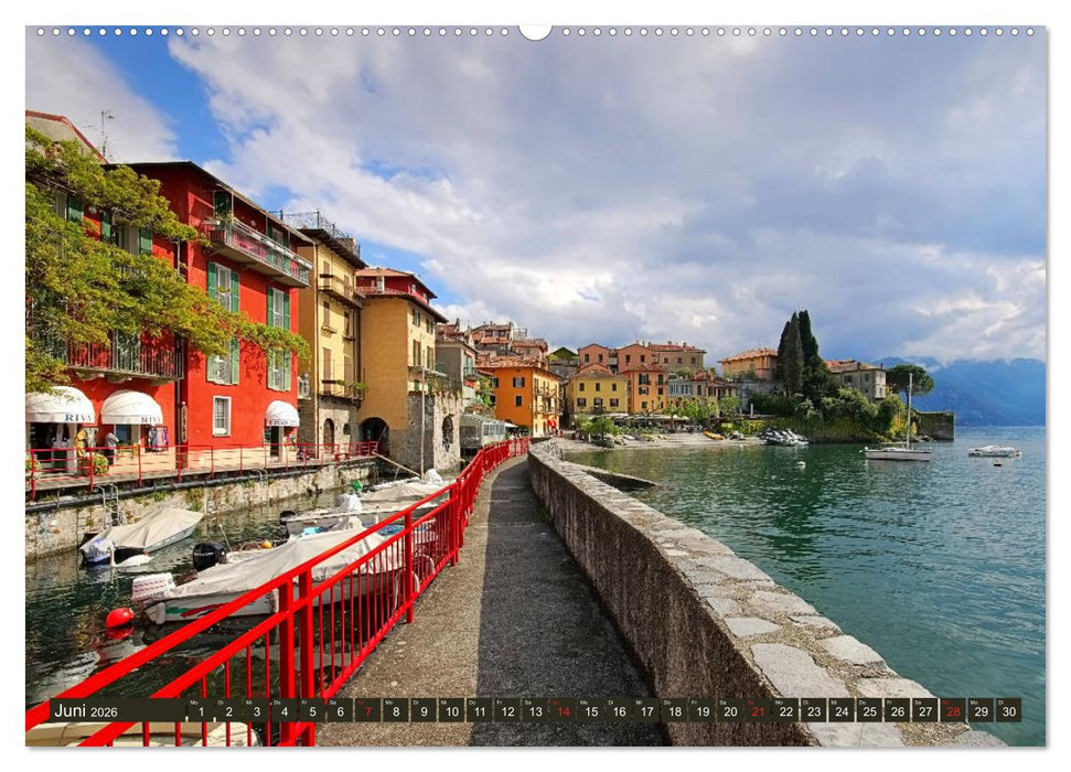 Lago di Como - Italienisches Flair in den Alpen (CALVENDO Premium Wandkalender 2026)