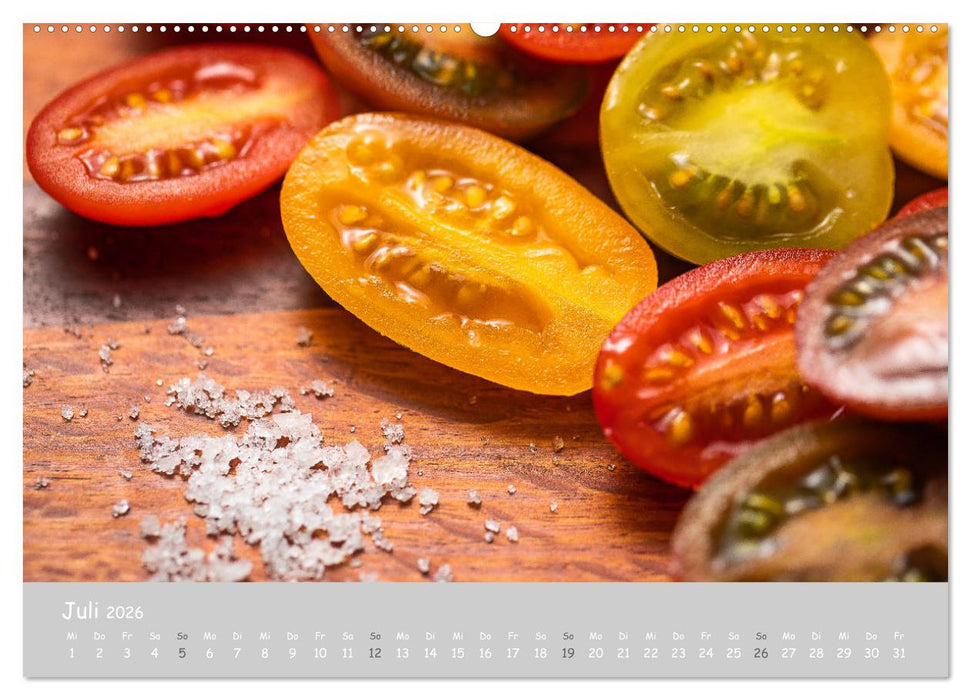 authentic FOOD art Obst und Gemüse (CALVENDO Premium Wandkalender 2026)