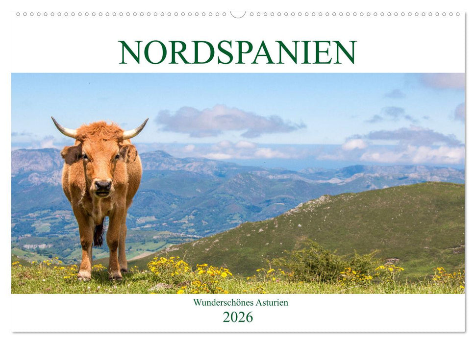 Nordspanien - Wunderschönes Asturien (CALVENDO Wandkalender 2026)