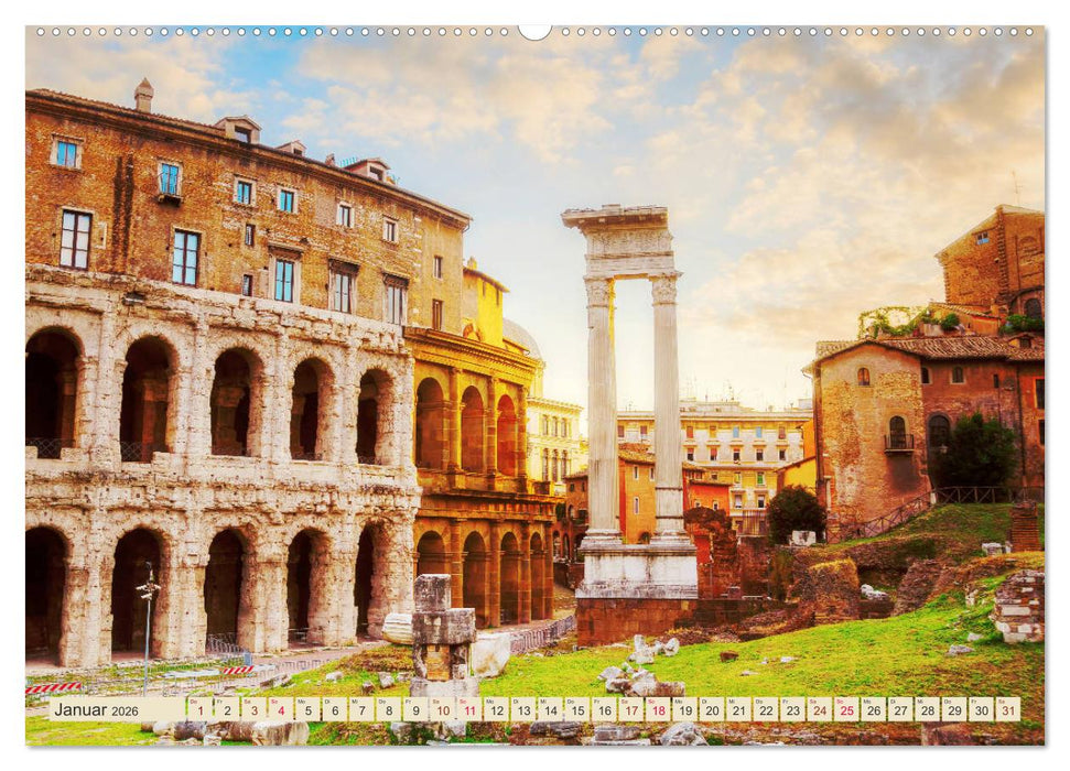 Architekturstile Europas - von der Antike bis zum 20. Jahrhundert (CALVENDO Premium Wandkalender 2026)