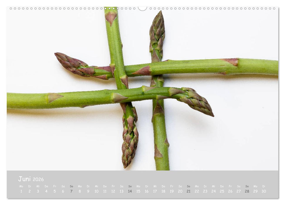 minimalist FOOD art Obst und Gemüse (CALVENDO Premium Wandkalender 2026)