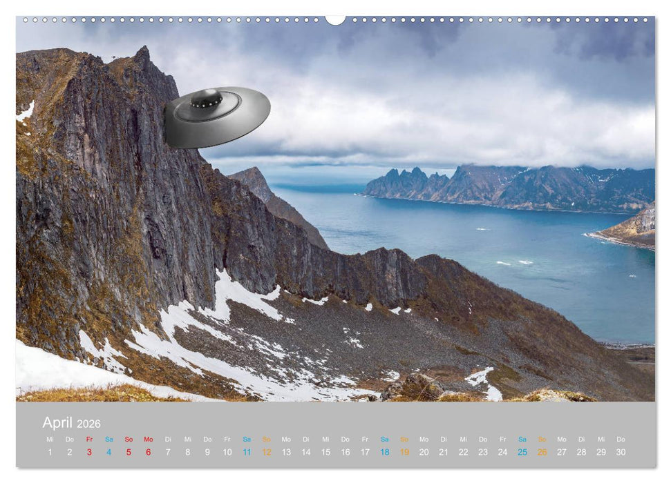 Fantastisch und surreal - unbekannte Flugobjekte (CALVENDO Premium Wandkalender 2026)