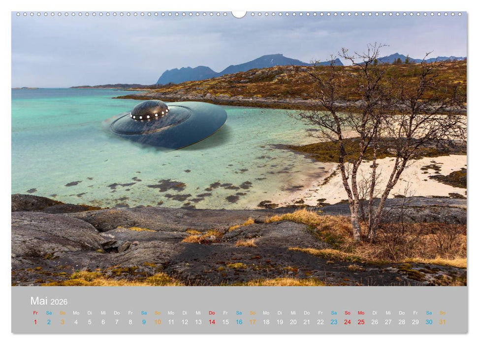 Fantastisch und surreal - unbekannte Flugobjekte (CALVENDO Premium Wandkalender 2026)