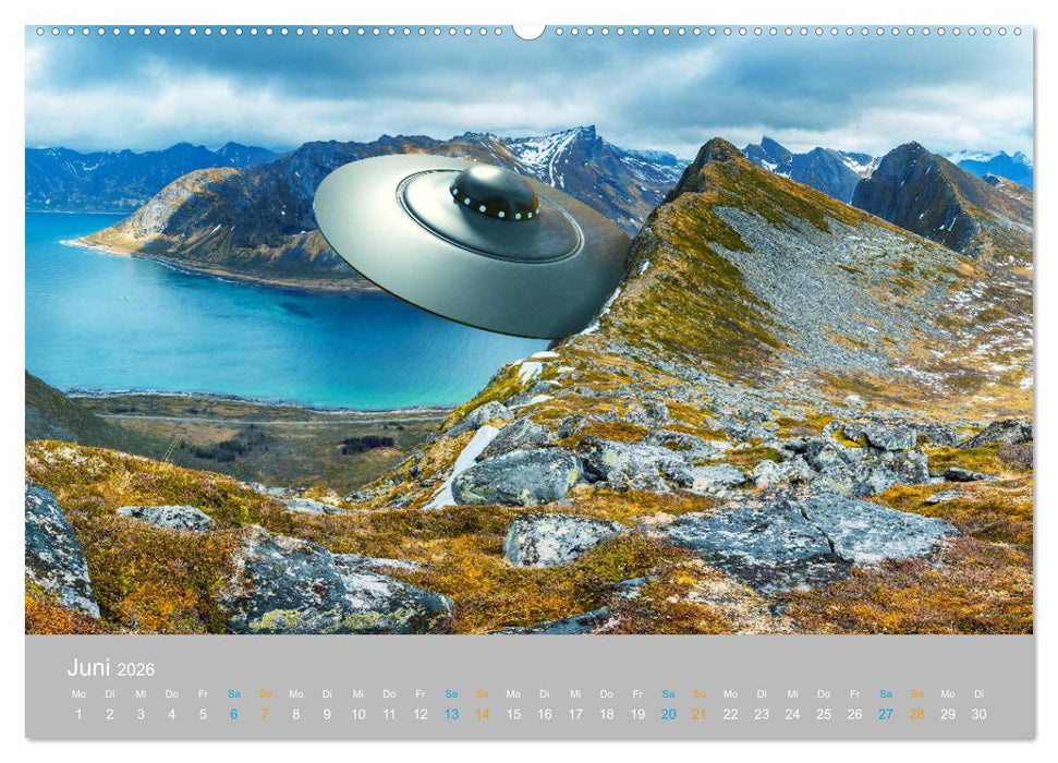 Fantastisch und surreal - unbekannte Flugobjekte (CALVENDO Premium Wandkalender 2026)